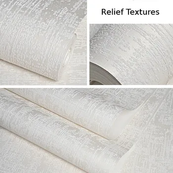 

Solid Color, White,Pink,Cream,Beige,Blue Textured Simple Plain Wallpaper Home Decor Bedroom Live Room Background Wall Paper,