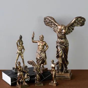 

ANCIENT GREEK MYTHOLOGICAL FIGURES SCULPTURE DISPLAY TOURIST SOUVENIRS EUROPEAN VINTAGE DECORATIVE CRAFTS KNICKKNACKS ORNAMENTS
