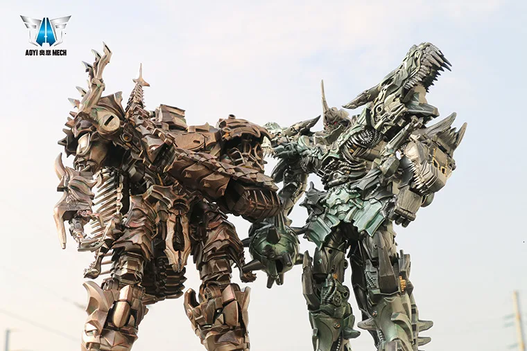 AOYI LS11 LS-11 трансформация фигурка 37 см Scorn Dinobots древний Бегемот динозавр Фильм модель Сплав Abs ко деформации