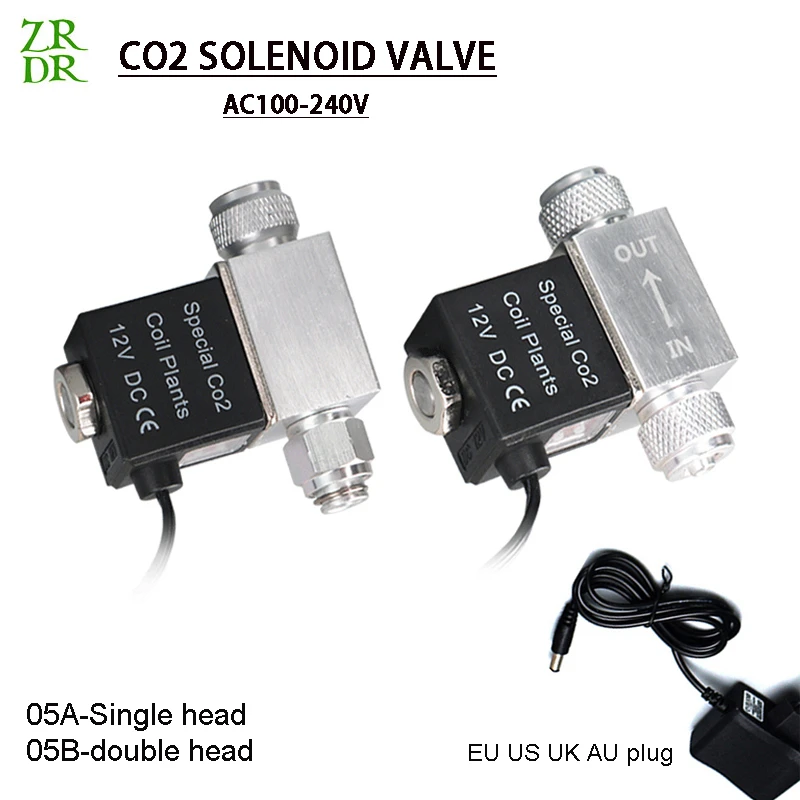 Co2電磁弁 シングルヘッド ダブルヘッド 110v 2v 水槽用 Co2 Equipment Aliexpress