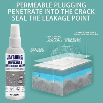 

Sealant Spray Invisible Waterproofing Agent Tile Floor Brick Wall Penetrating Invisible Waterproofing Agent Leaking AgentDTT88