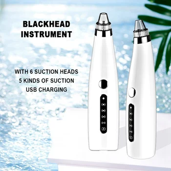 

Blackhead Remover Electric Facial Pore Cleaner With 6 Replaceable Functional Probes,Vacuum Conduction,Suction Aspiradora De Mano