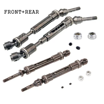 

1 Set Front & Rear Drive Shaf RC Car Upgrade Alloy Front Rear Universal Drive Shaft CVD For 1/10 Scale Models Slash