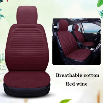 

2018 - 2019 Linen car seat cover protection pad for front and rear seat cushions for car styling, car interior truck SUV or Van