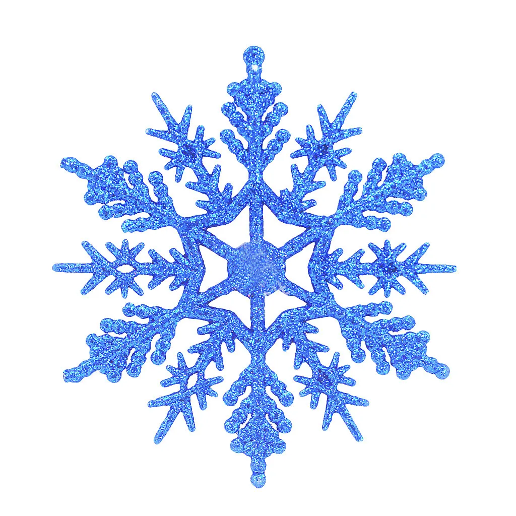 10 шт золотой серебряный искусственный снег рождество снежинка/звезда блеск рождественские украшения для рождественской елки висячие украшения 10 см
