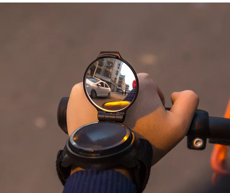 Amazon Cross Border Лидер продаж Велосипедное Зеркало заднего вида с ремешком на запястье Arm-360 градусов вращающееся зеркало