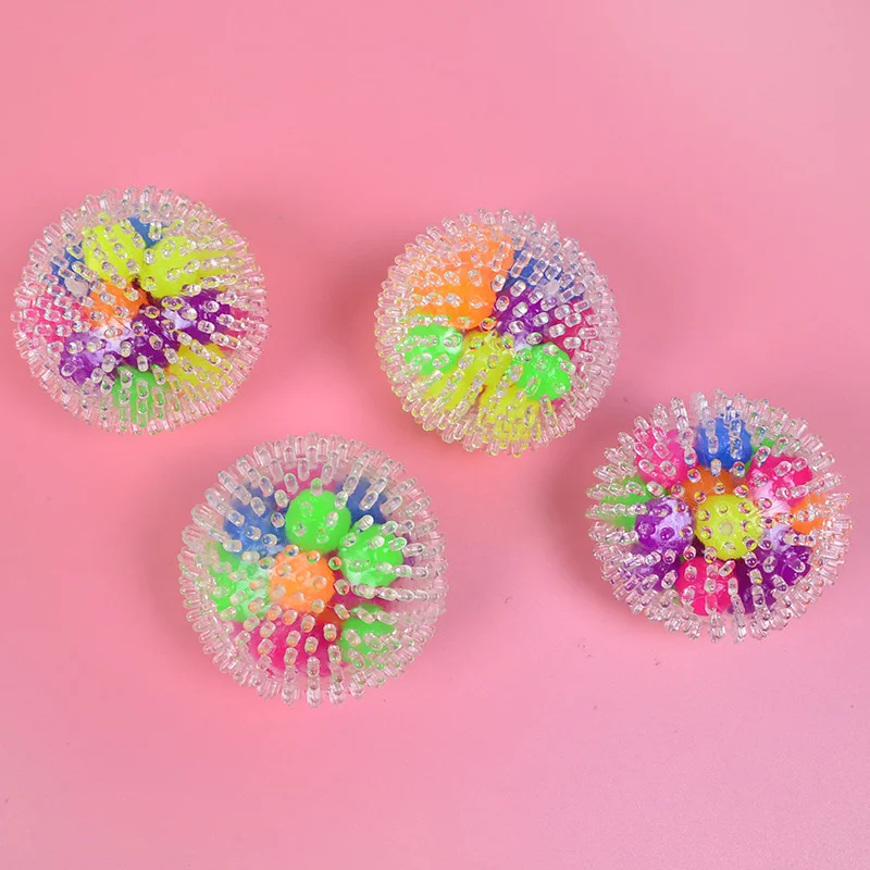 Beautiful Spongy Rainbow Ball Toy Squeezable Pressure Stress Relief Toys for Kids Adults Novelty Squeeze Sensory Funny | Игрушки и хобби