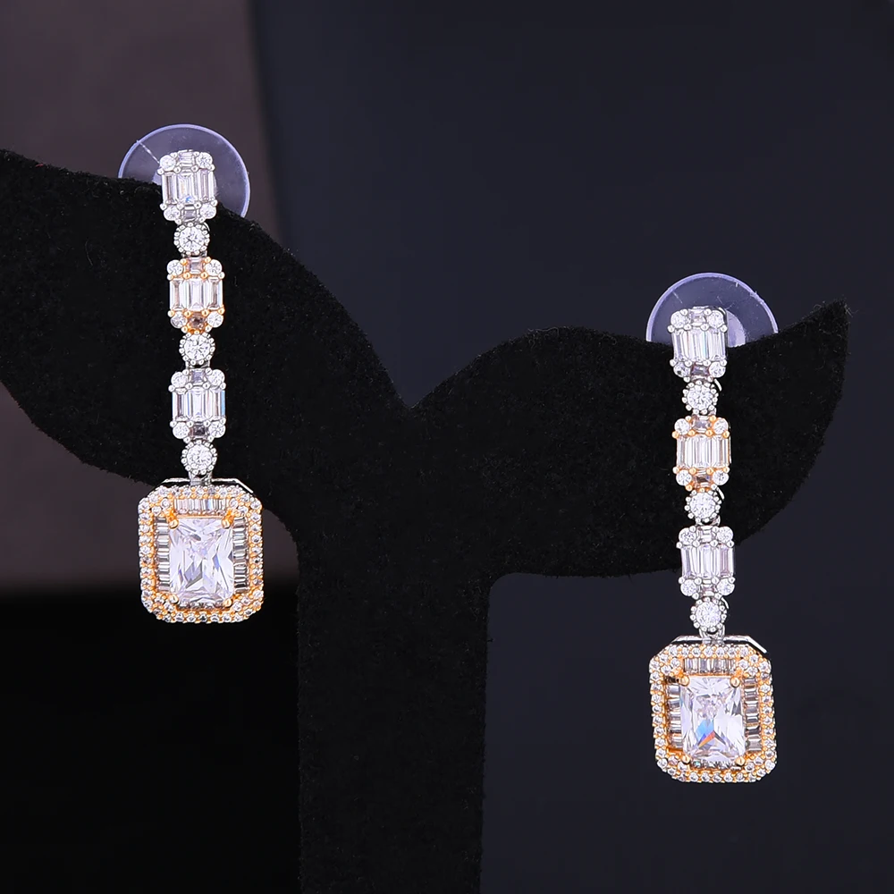 GODKI Новая роскошная женская свадебная подвеска с кисточкой, кубическая циркониевая подвеска, ожерелье, серьги, ювелирные изделия из Саудовской Аравии, набор ювелирных украшений