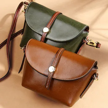 

Women's Leather Bag 2020 New Style Women's Leather Bag Shoulder Bag Women Cross-Body Small Bag Women