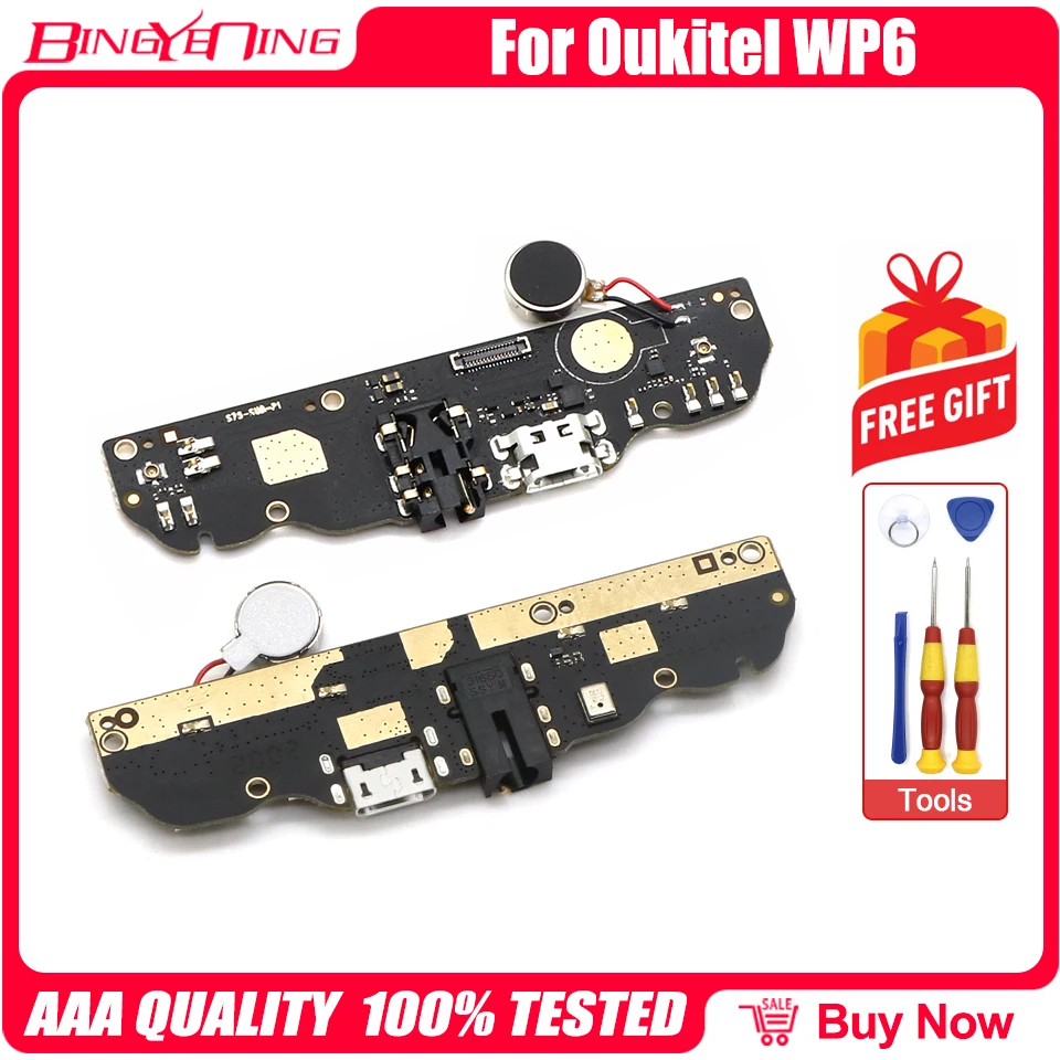 100% Новый оригинальный модуль док-станции для Oukitel WP6 USB-штекер с микрофоном + плата