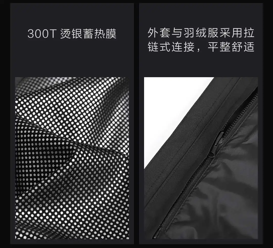 Xiaomi Youpin мульти-зоны лихорадка три-в-одном смарт-пуховик двойной переключатель независимого Управление 4-х скоростной Контроль температуры