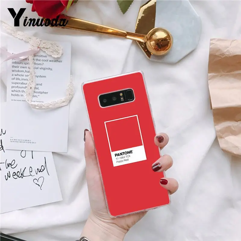 2 Yinuoda Pantone candy цветной узор, резиновый мягкий чехол для телефона, Аксессуары для samsung S9 S9 Plus S8 S8plus S7 S6 S10, чехлы для мобильных телефонов - Цвет: 2