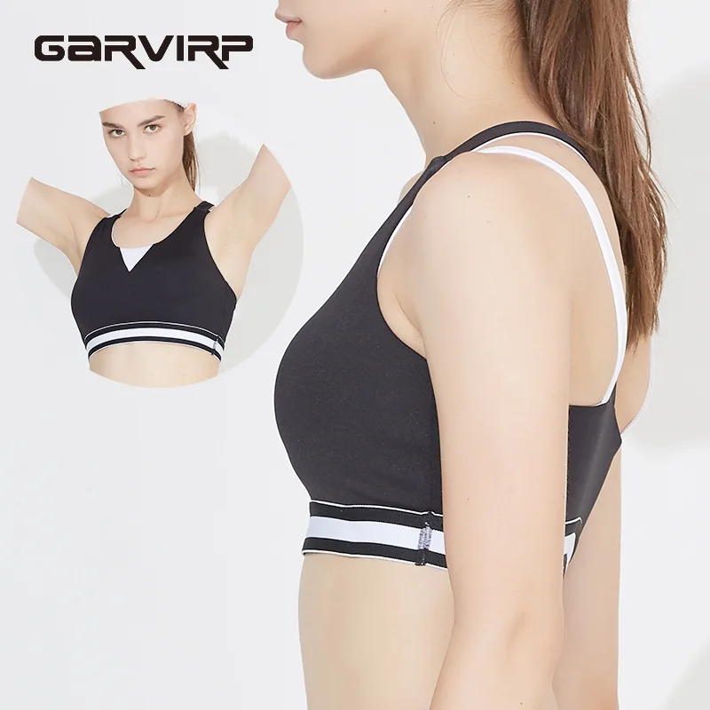 GV Спортивное нижнее белье для йоги, ударопрочное быстросохнущее беговое нижнее белье с пуш-ап высокой поддержкой, стильная одежда, красивый бюстгальтер на спине