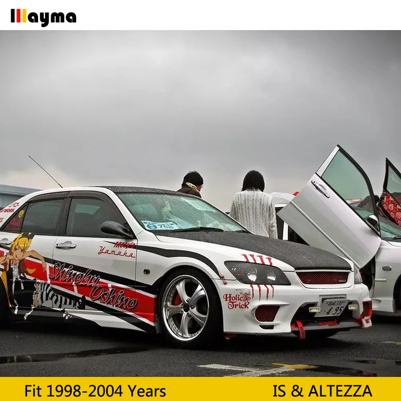 Без логотипа стекловолокно передний бампер решетка для Toyota altezza AS200 AS300 RS200 для Lexus IS200 IS300 FRP матовый черный грунт гриль