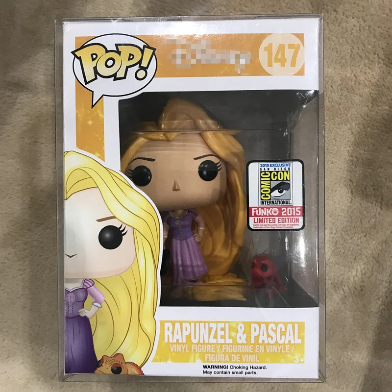 

2015 SDCC Exclusive Official Funko pop Rapunzel & Pascal Princess Vinyl Action Figure Collectible Model Toy with Original Box