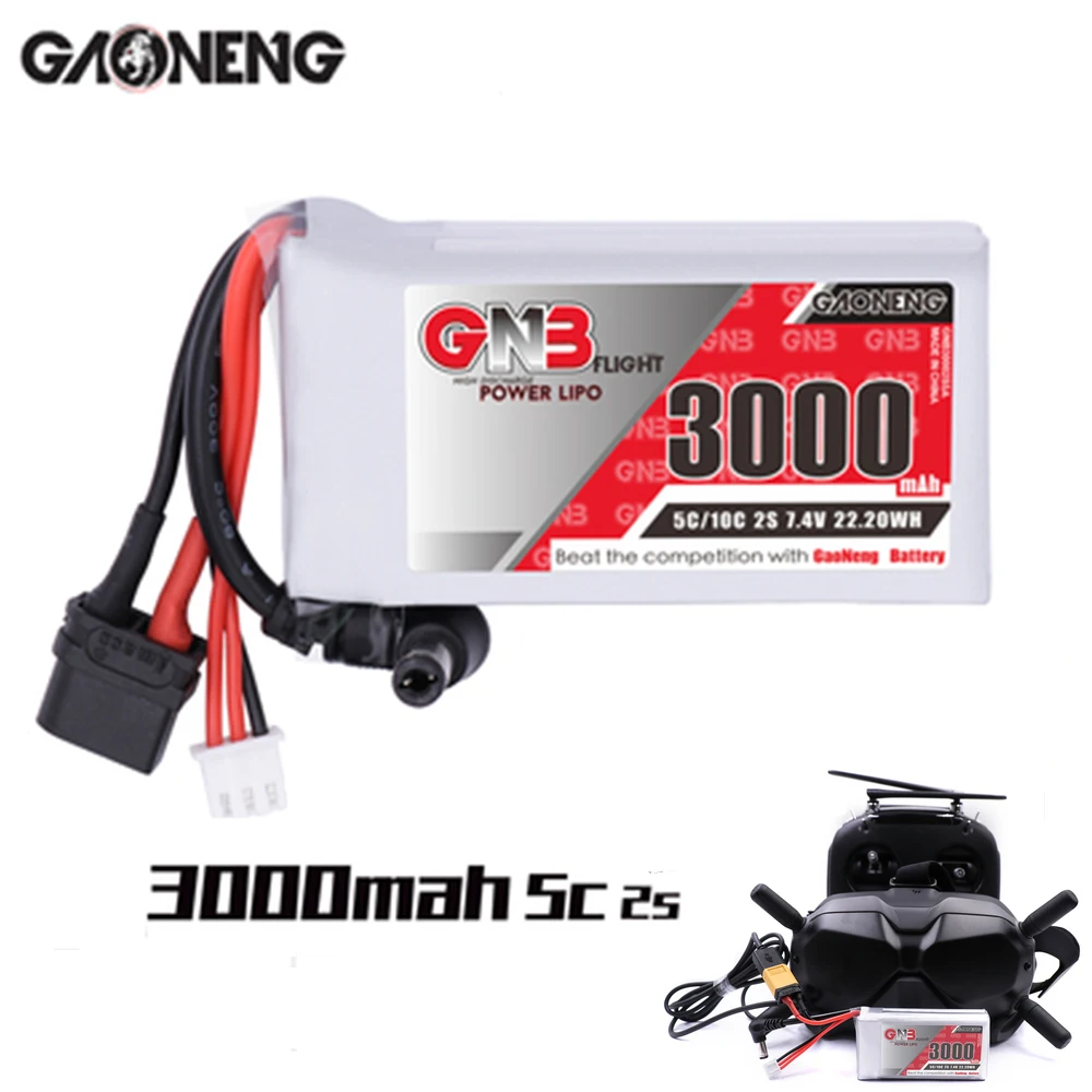 Индикатор заряда для очков Fatshark Gaoneng GNB 3000 мАч 2S 5C 7 4 В | Игрушки и хобби