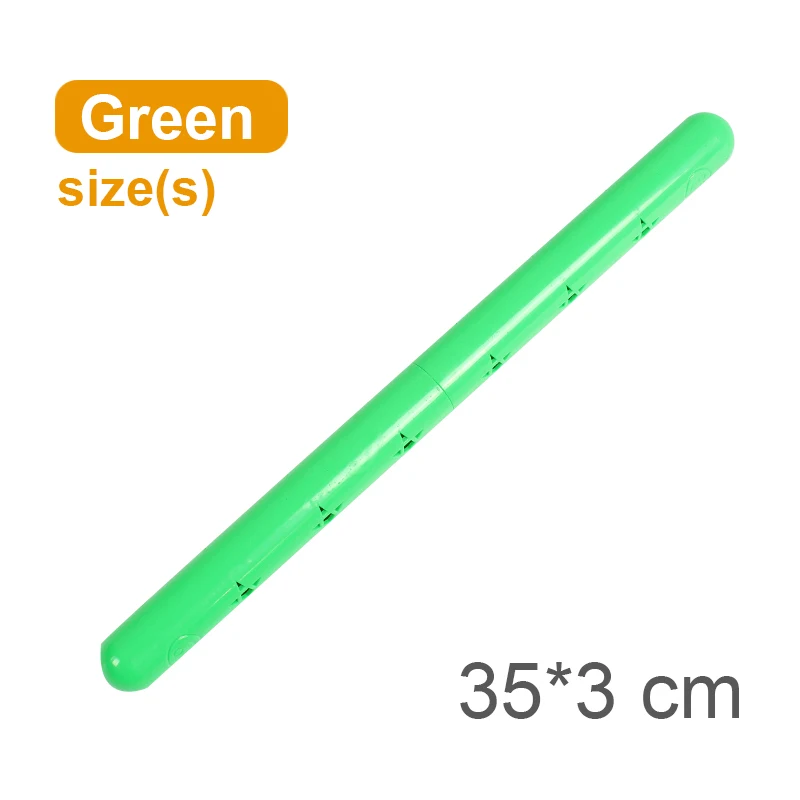 Green S Ruizhi 2 шт./компл. детей звук гимнастические палки батон детское снаряжение для фитнеса детский сад деятельности на открытом воздухе спортивные игрушки RZ1127 - Цвет: Green S