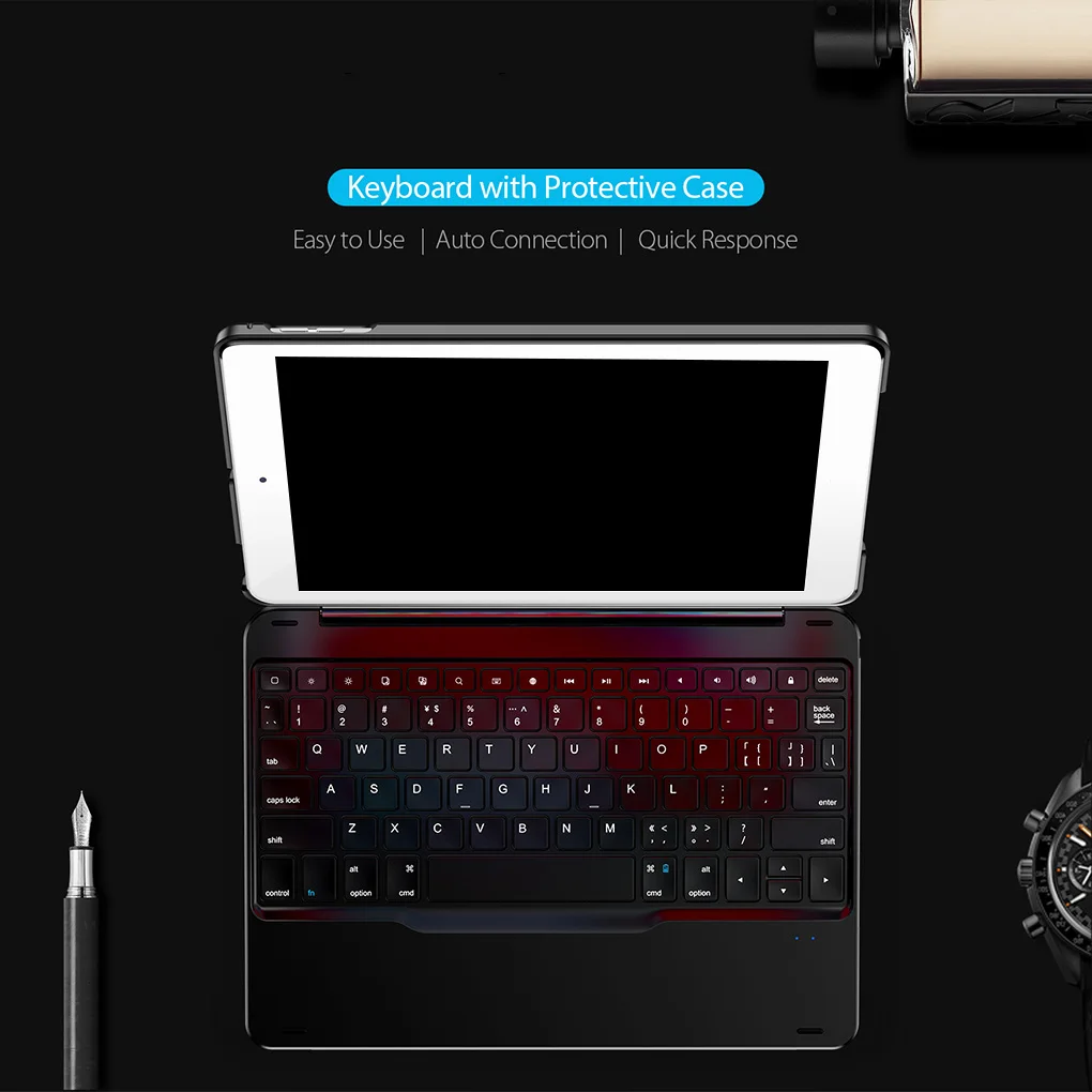 Замена для iPad Pro 11 дюймов планшет Bluetooth клавиатура чехол Slimshell Подставка Крышка беспроводная клавиатура