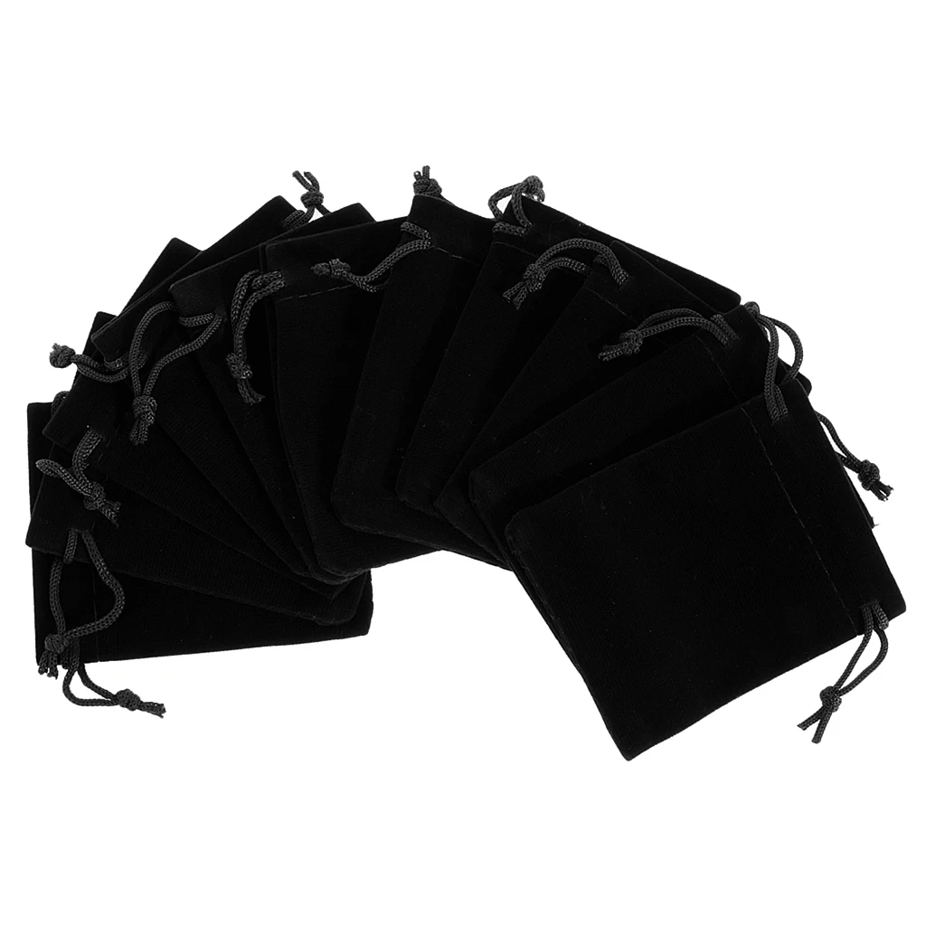 10 pcs Velvet Bags Wedding Party Gift Drawstring Jewelry Pouches Perfect Gift Bags for Party Wedding Bracelets and Watches