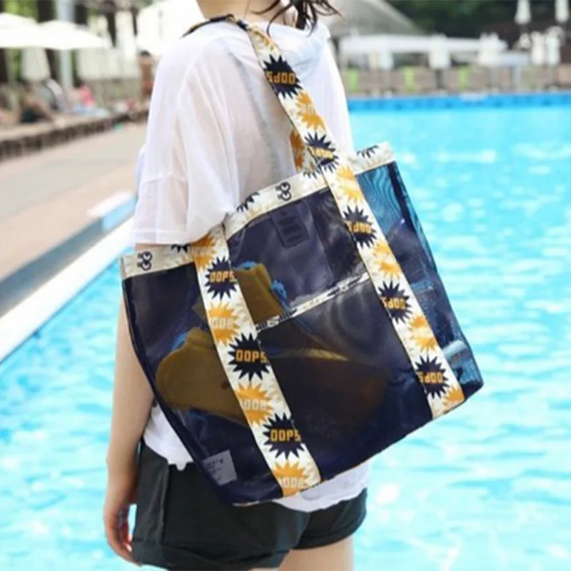 

Travel To Receive A Single Shoulder Bag of Sand Pockets of High-capacity Beach Bag Multi-function Clothes Receive Bag