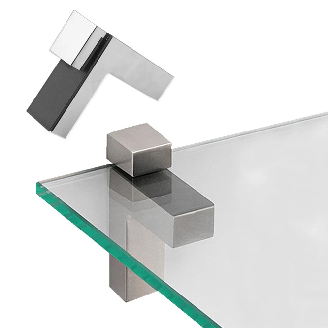 

2PCS Universal F clamp Zinc Alloy Adjustable Glass Clamps Glass Plated Brackets Shelf Holder Support Clamp Holder Glass Shelves