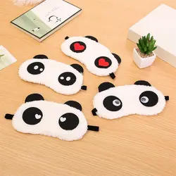 4 стиля, милая мультяшная панда, маска для лица, маска для сна, мягкая, дышащая, с повязкой на глаза, для путешествий, повязка на глаза