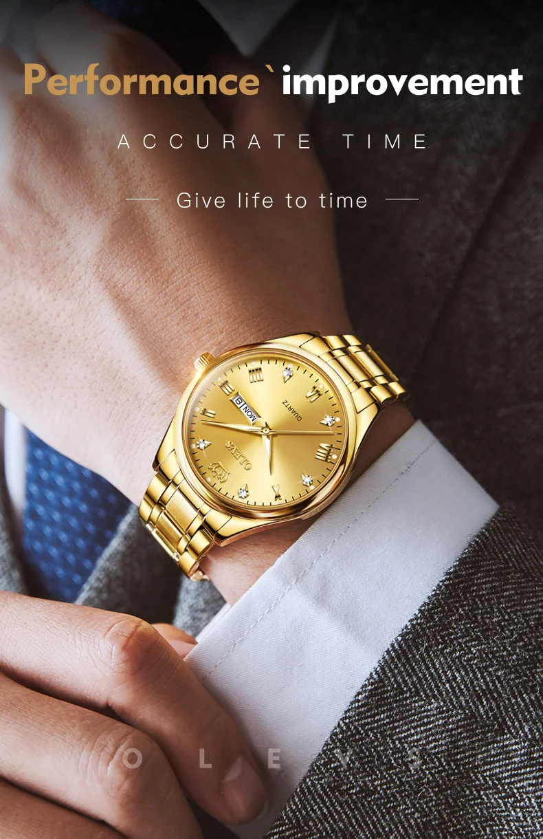 Top Brand Men Watches Date Stainless Steel Quartz Watch Waterproof Fashion Business Wristwatch Mens Luxury Relogio Masculino
