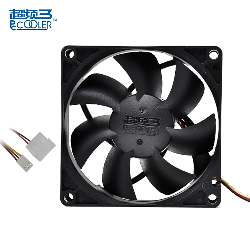 Pccooler 6 см 8 9 12 14 чехол для компьютера охлаждающий вентилятор тихий 3pin molex интерфейс