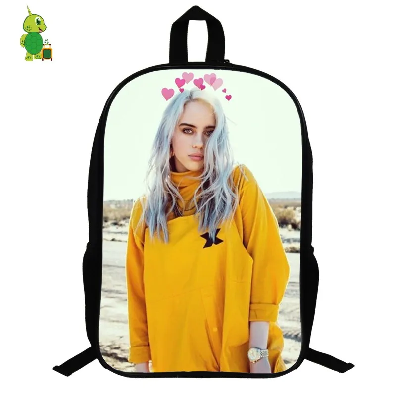 Billie Eilish рюкзак хип-хоп школьные сумки для подростков мальчиков и девочек 14,5 дюймов женский рюкзак для ноутбука дорожная сумка через плечо - Color: 29