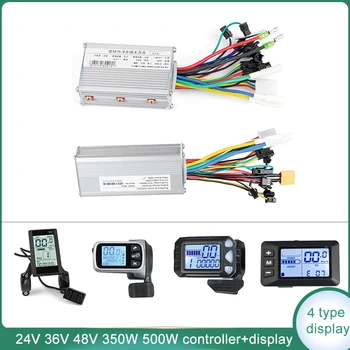 

24V 36V 48V Ebike Brushless Controller Display 350W 500W Electric Bicycle Display Led Bike Display for Ebike Conversion Kit