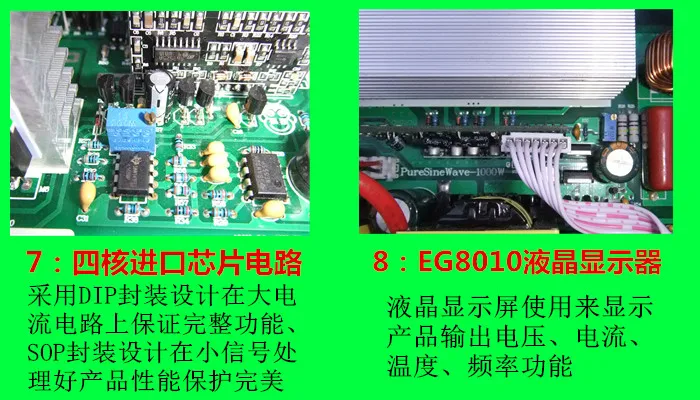 3000W2000W1000W чистый синусоидальный инвертор 12V24V48V до 220V Автомобильный Солнечный дом