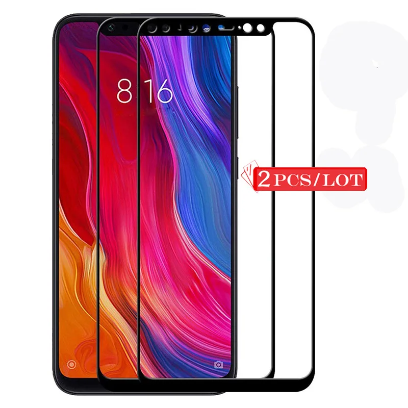 

2Pcs Protective Glass for Xiaomi Mi 8 Lite Mi8Lite Screen Protector for Xiaomi Mi 8 SE Pro Xiomi Mi8 8Lite light Tempered Glass