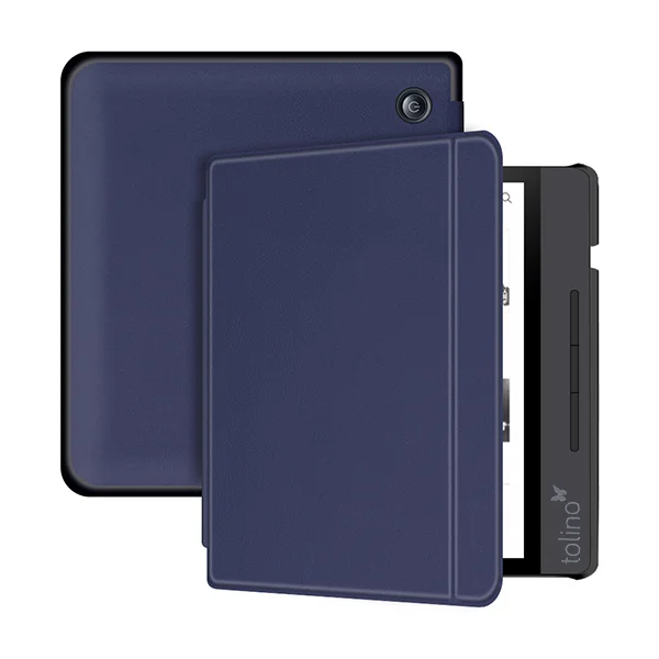 Чехол для Tolino Vision 5 чехол для Tolino Vision 5 7 дюймов Защитная электронная книга e-reader кожа smart funda Капа пленка+ стилус - Цвет: Dark blue