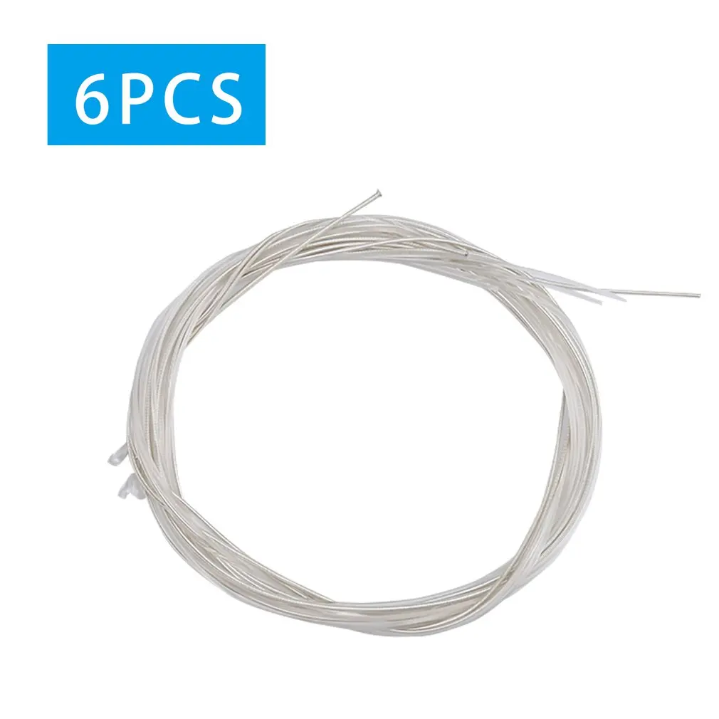 

6 Pcs Guitar Strings Nylon&Metal Silver Plating Set Super Light Guitarra Replacements Classic Acoustic Guitar Parts Accessories