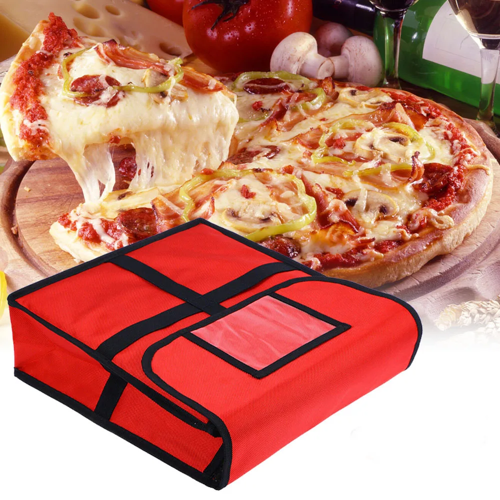 

11 Inches Wear Resistant Insulated Ergonomic Food Storage Container Waterproof Portable Holder Case Pizza Delivery Bag Picnic