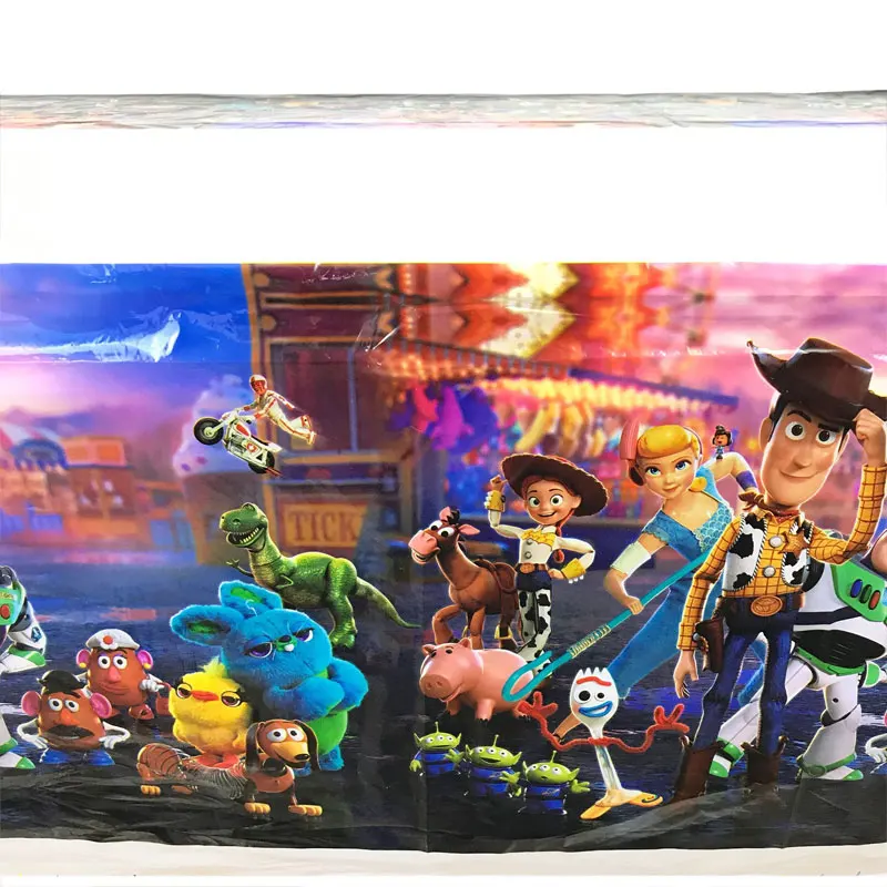 Disney мультфильма История игрушек 4 вечерние скатерть с День рождения 108*180 см