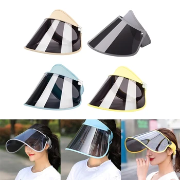

Womens Large Basin Visor Hat Female Wide Brim Summber Sun Cap Hat UV Protection Saliva Droplets Shield For Women AntiUV Visor