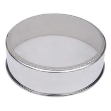 Кухонный мелкоячеистый сито для муки, профессиональный Круглый сито для муки из нержавеющей стали, ситечко для просеивания, лучшее для кухни, для выпечки чая