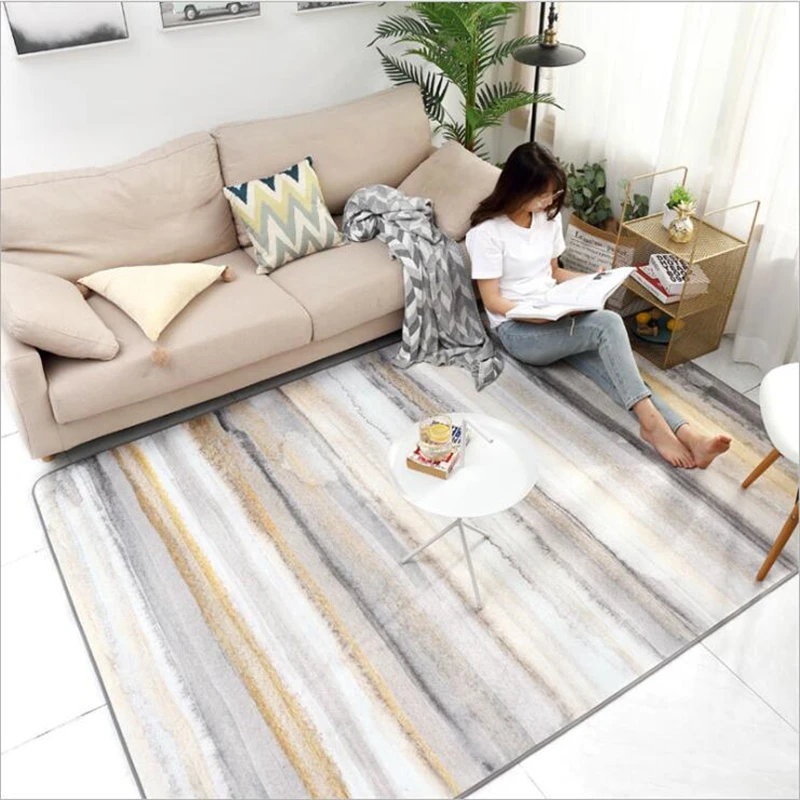 Ковры для гостиной, простой мраморный ковер для спальни без волос, ковер для детской комнаты, Рождественский ковер, большие коврики для гостиной