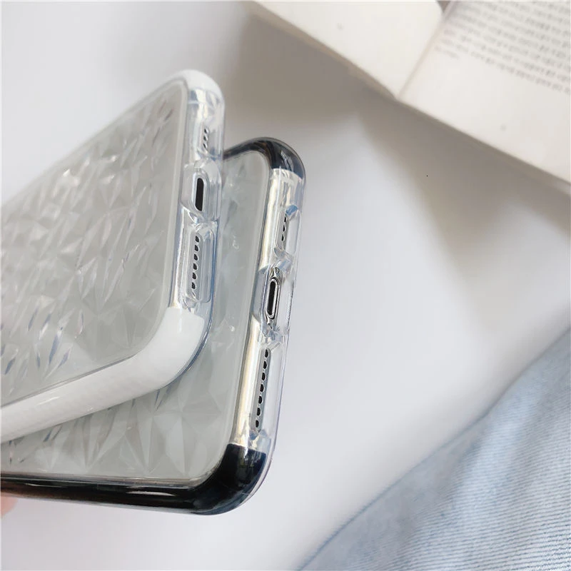 Противоударный бампер рамка Алмазный чехол для телефона для iPhone 11 11Pro Max XR X XS Max 8 7 6 6S Plus мягкая прозрачная защитная задняя крышка