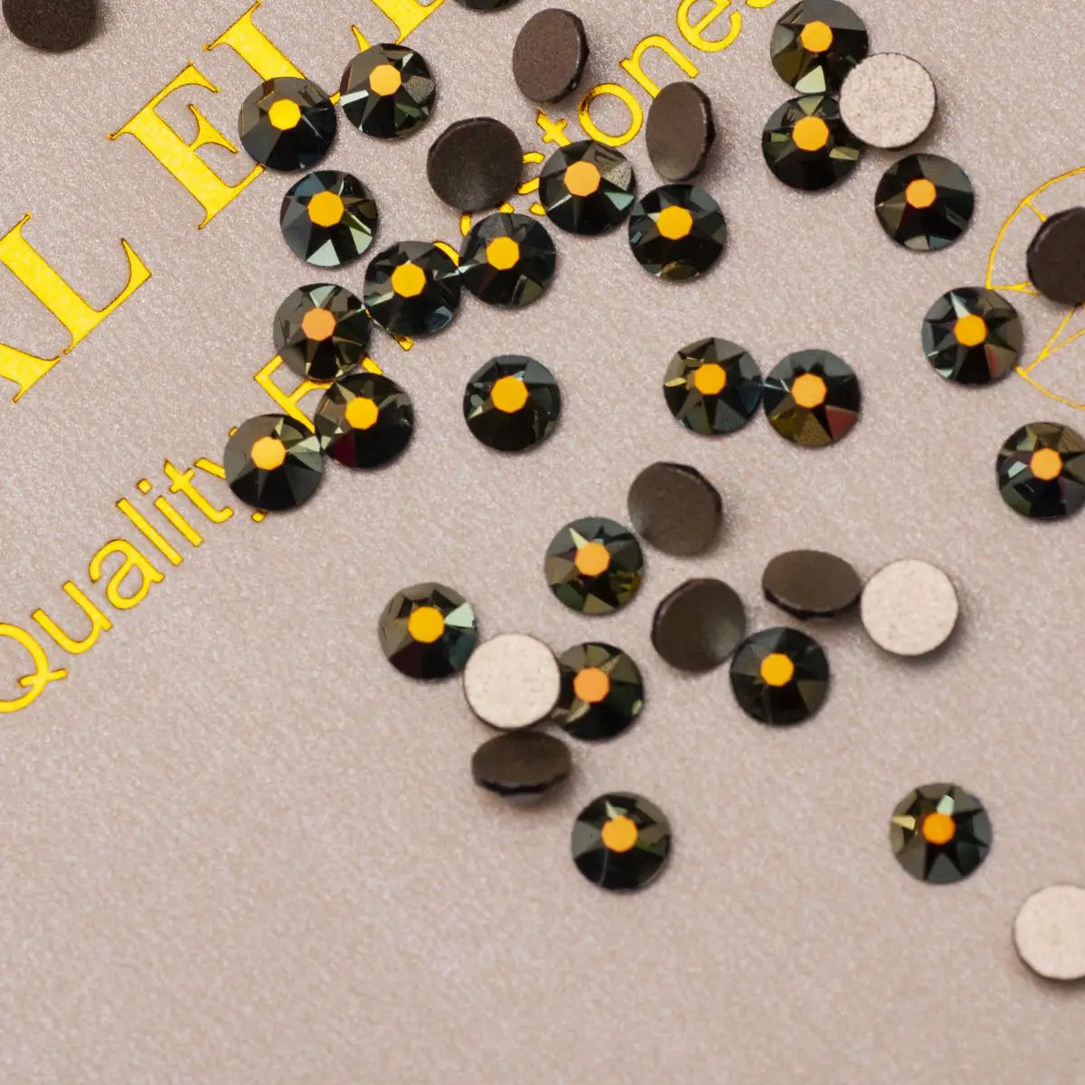 YANRUO 2088NOHF Shimmer AB Flatback Glas Strasssteine zum Aufkleben auf Nähen von Kleidung Diamant Handarbeit Bling Strass Kristall – Detail 5