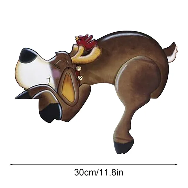 Elk Kukucskáló Kerítés Peeker Karácsonyi Dekoráció Szabadtéri Ünnepségre A Dekorációk Újévi Navidad Otthon - Image 6