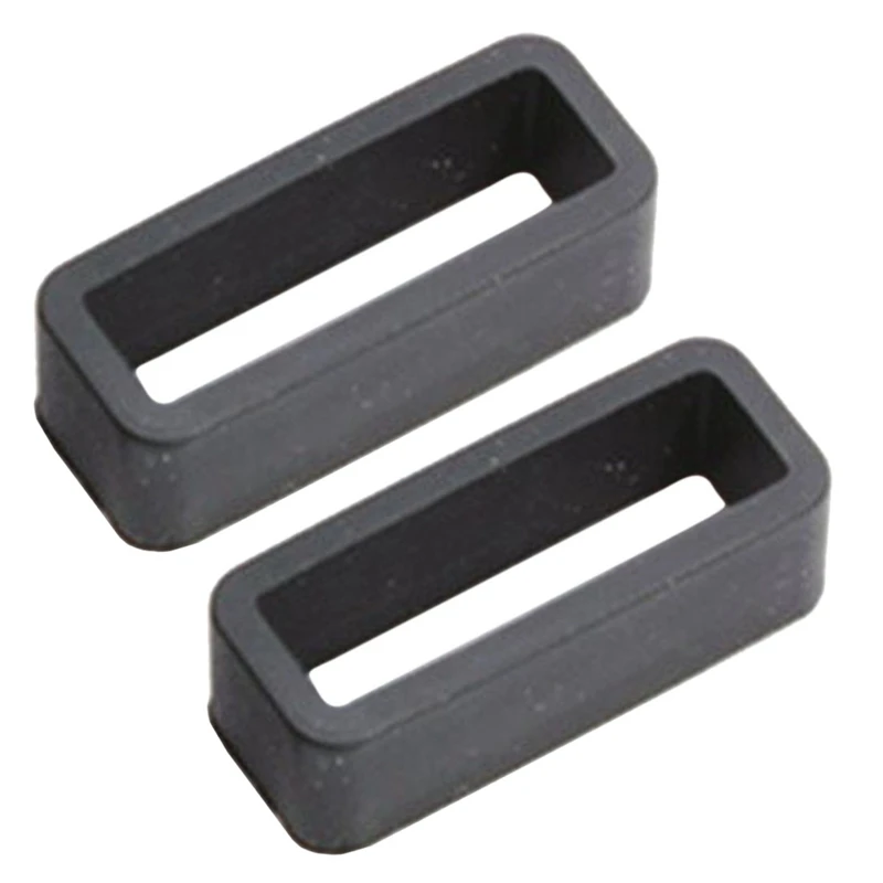 

Black Watch Strap Retaining Hoop Loop Rubber Retainer Buckle Holder 22mm & 20mm