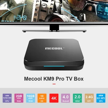 

Mecool KM9 Pro TV Box Android 10.0 Quad Core 2GB RAM 16GB ROM 2.4GHz WiFi Bluetooth Smart TV Set Top Box 4K Media Player