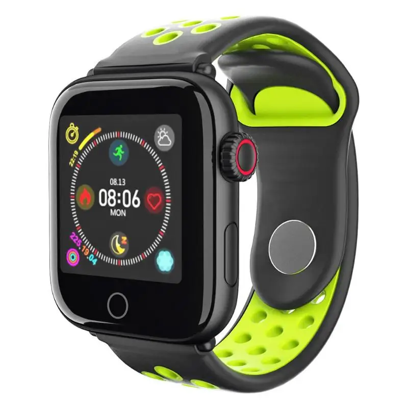Black Green Z7 Смарт часы Bluetooth браслет IP67 водонепроницаемый монитор сна Рождество фитнес - Цвет: Black Green
