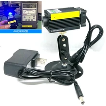 Support de localisateur de puissance, Module de points Laser bleu focalisable, Diodes 12V, 450nm, 4000mW
