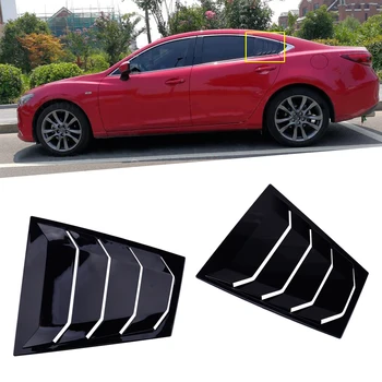 

CITALL Auto Rear Side Window Quarter Panel Louvers Vent Scoop Trim Fit For Mazda 6 ATENZA 2014 2015 2016 2017
