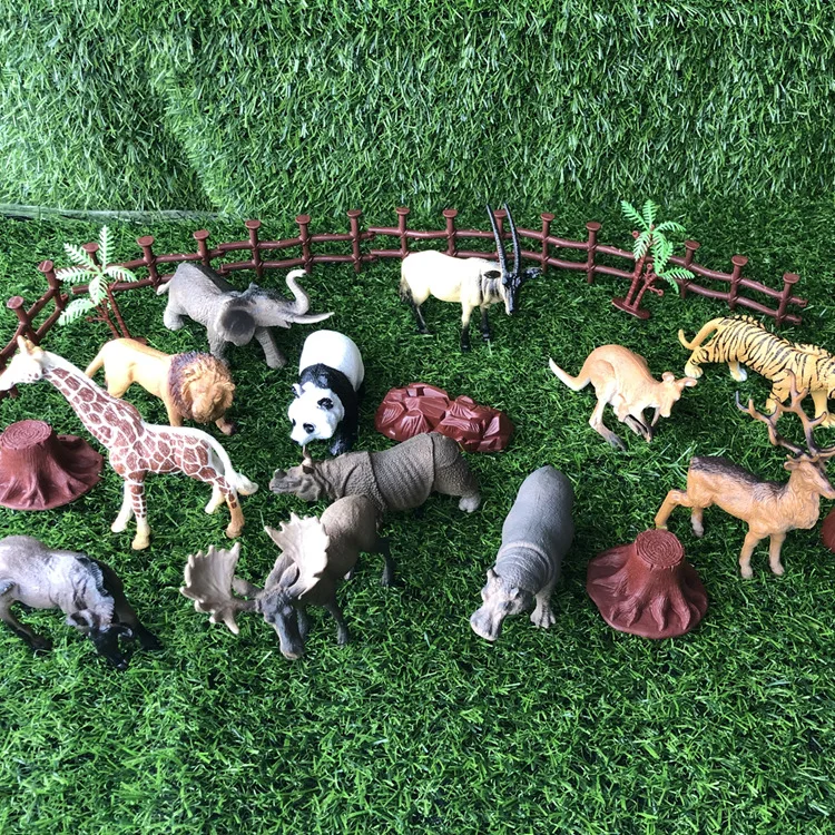 Hot Selling Multi-Animal Model Set Animal Toys Science Cognitive Plastic Toys