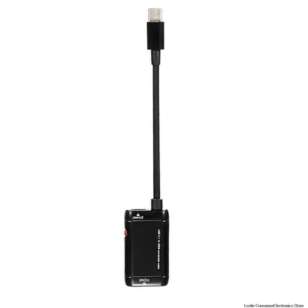 USB-C Тип C к HDMI сплиттеру с функцией порта питания USB 3,1 Тип C конвертер мужчин и женщин для MHL Android телефон планшет