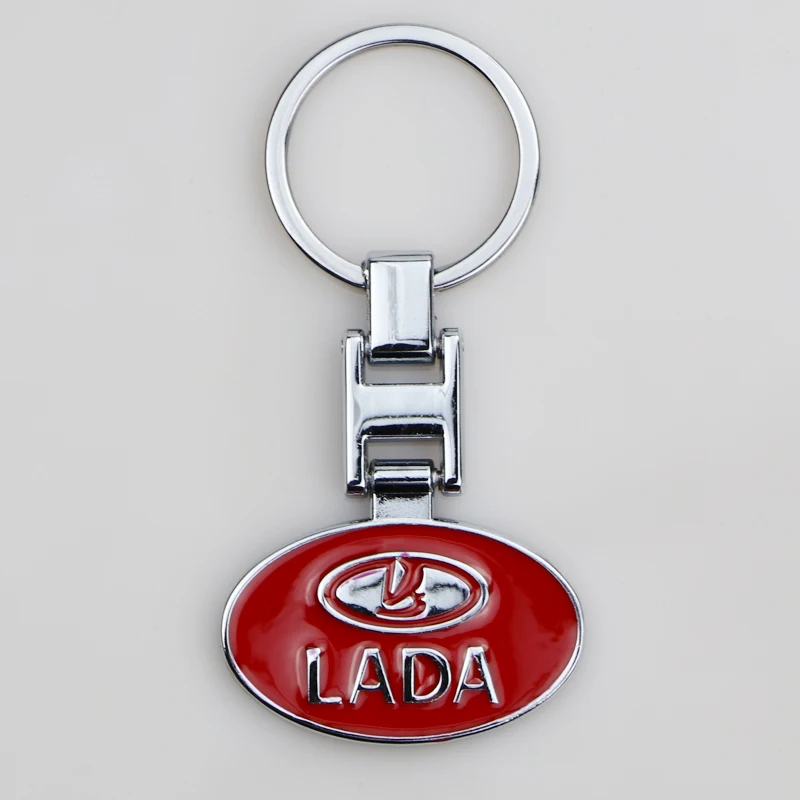 Для Lada 2112 2114 2106 Samzra Patriot Priora Lada Kalina Largus Металл Авто присоединения универсальный автомобильный Автомобильный брелок с кольцом для укладки волос